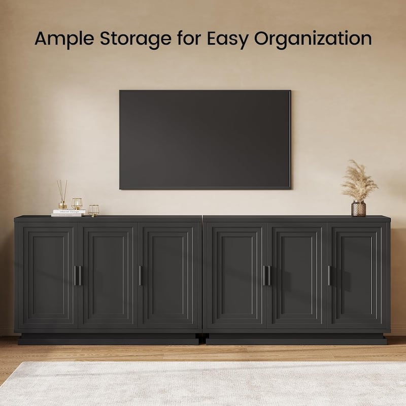 Buffet Sideboard Cabinet with Storage Doors Adjustable Shelves