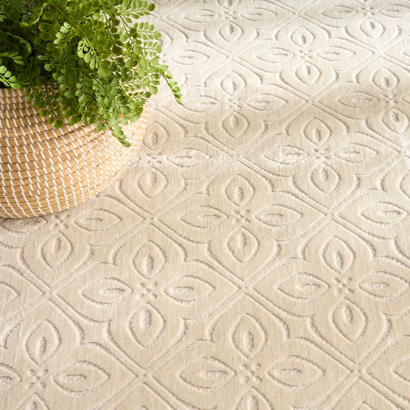 Nourison Washable Charm Indoor only Floral Area Rug
