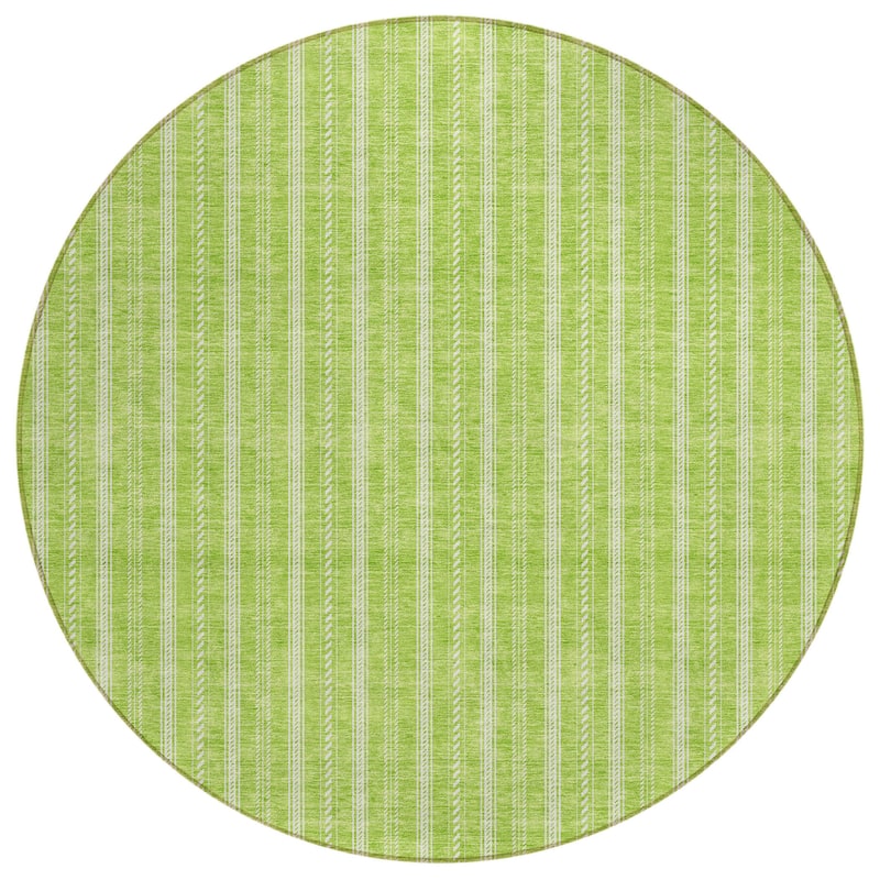 HomeRoots Striped Transitional Rectangle Outdoor Rug