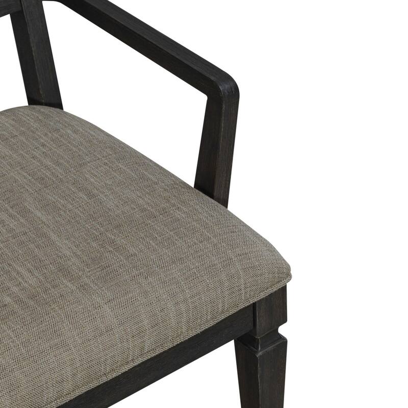 Caruso Heights Blackstone Panel Back Arm Chair (Set of 2)