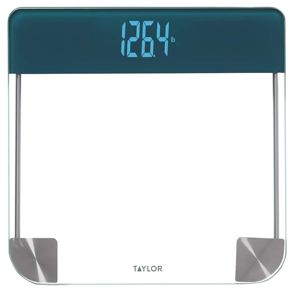 Taylor Digital Clear Glass Magic Display Bathroom Scale