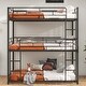 preview thumbnail 4 of 3, Black Full Low Loft Bed with Guardrail, Ladder, Slide & Storage Space
