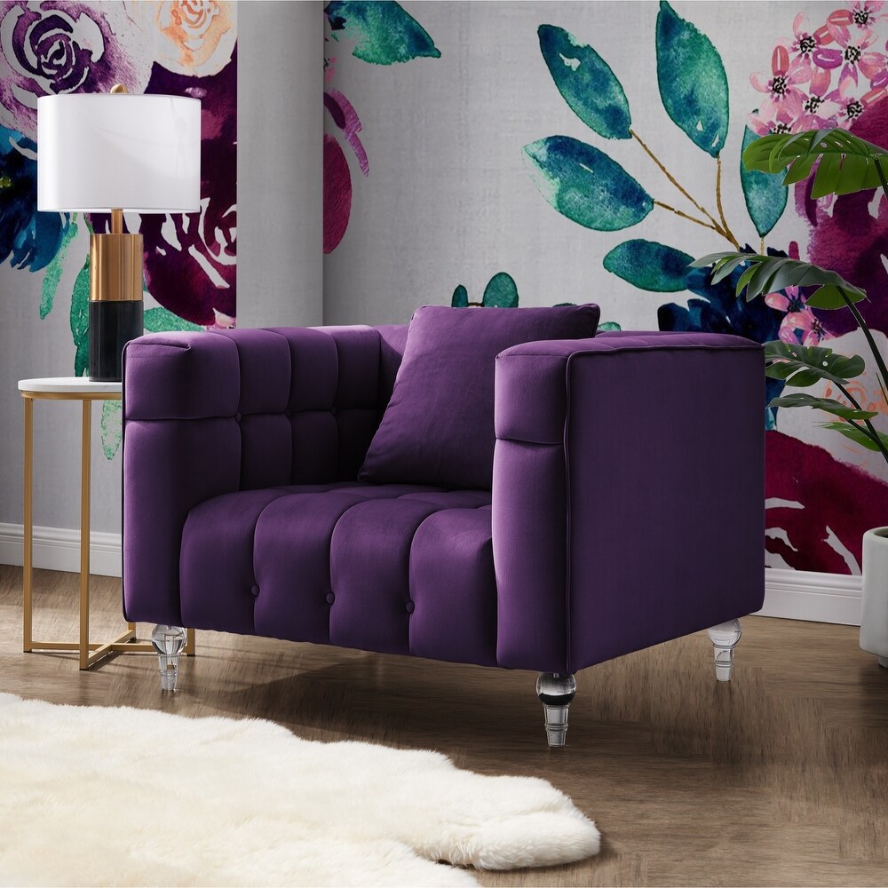 purple chair bed