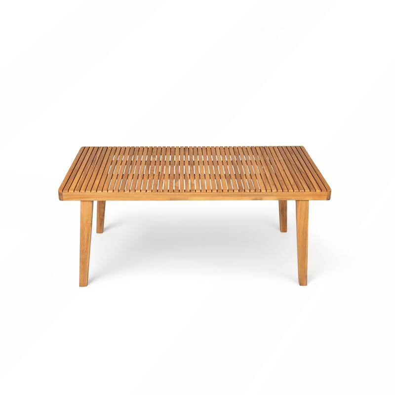 7 Pieces Patio Furniture Set with Acacia Wood Table