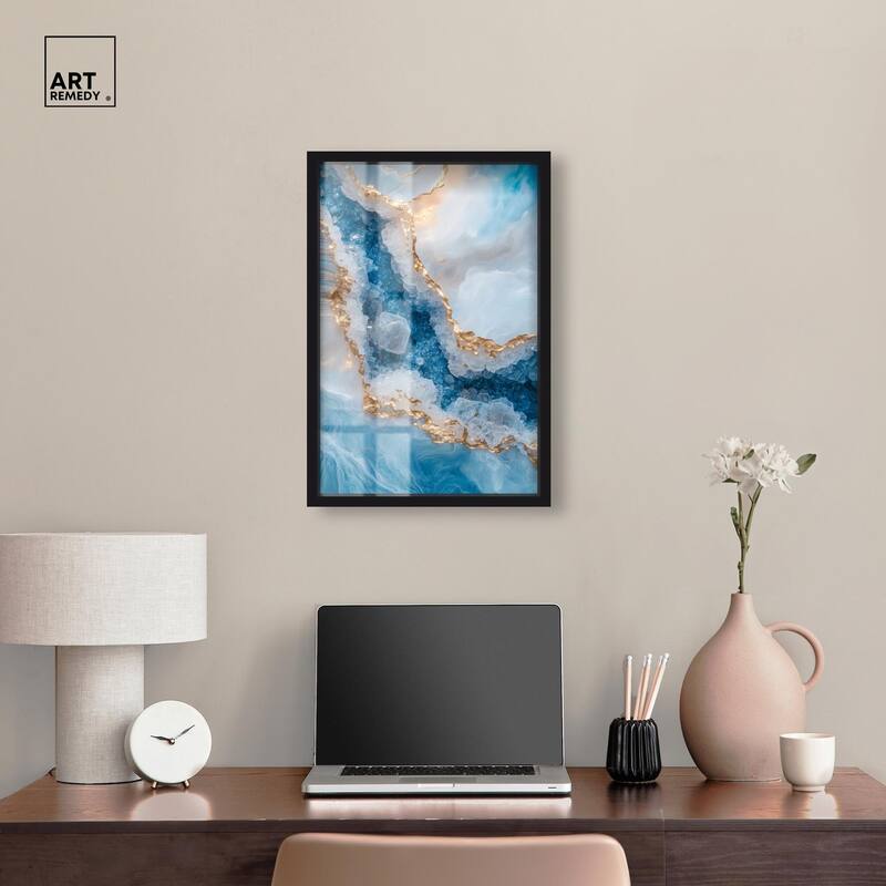 Molten Topaz I Shadowbox by Art Remedy