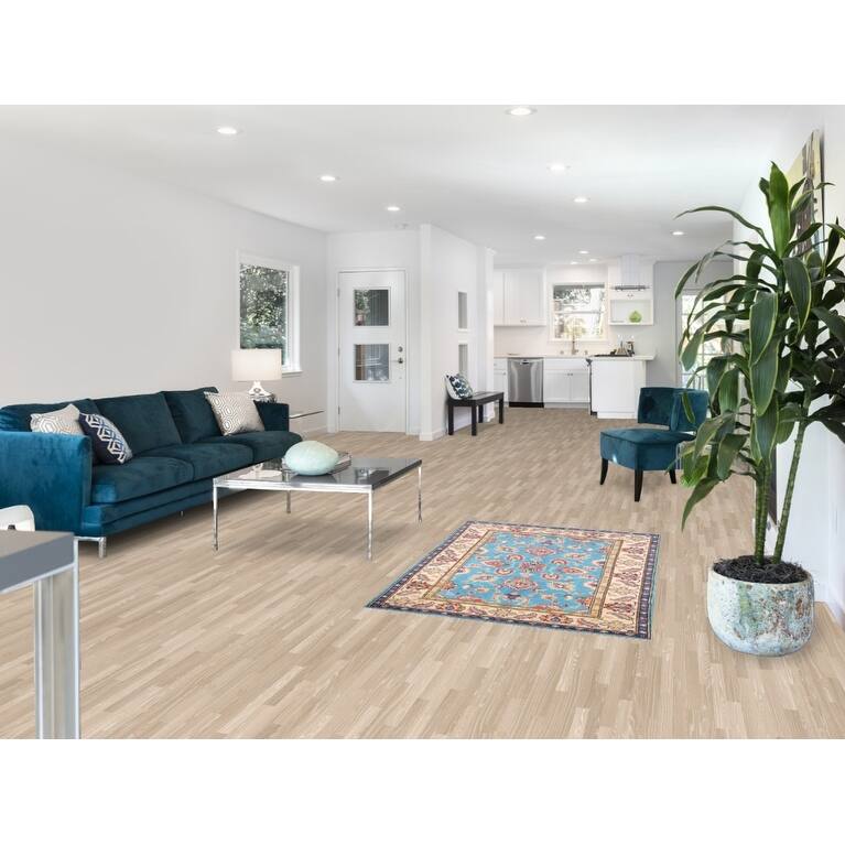 Blue Oushak Oriental Accent Rug Hand-Knotted Wool Carpet - 3'3" x 4'9"