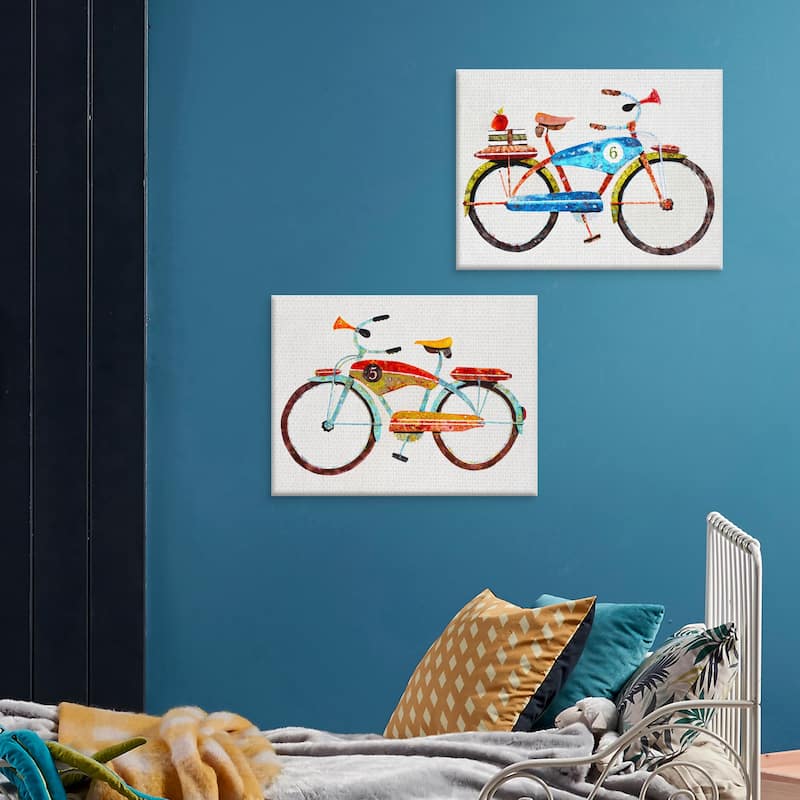 Bicycle No. 5 & 6 by Anthony Grant Canvas Art Prints