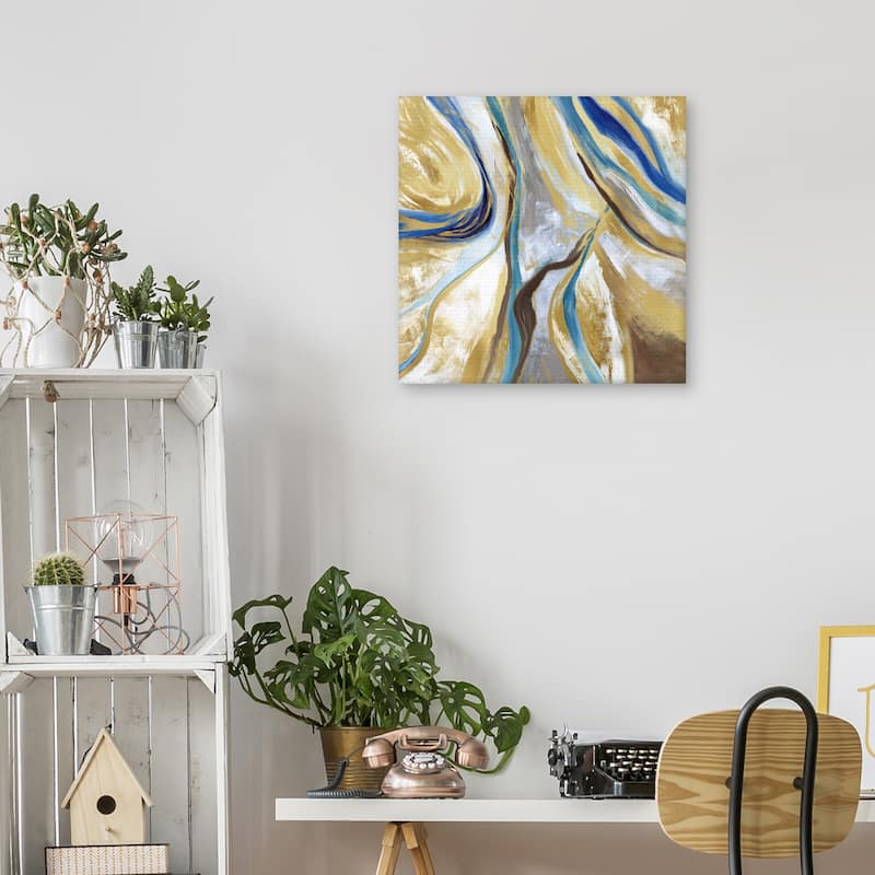 Agate & Gold II by Nan Canvas Art Print