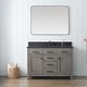 preview thumbnail 53 of 99, Sudio Design Bathroom Vanity Jasper Textured Collection 48" Single Sink - Textured Gray with Blue Limestone Top