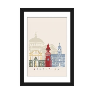 Poster Su Tela Athens GA Skyline – 55x70 Cm (22x28 Inches), Stampa Per Arredamento - 4