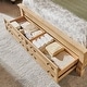 preview thumbnail 67 of 66, Farmhouse Bed Frame with 54" Tall Storage Bookcase Headboard