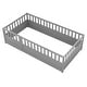 preview thumbnail 20 of 68, Twin Size Low-Profile Floor Bed Frame Toddler Montessori Floor Bed with Door and Fence - Available with or without Slats