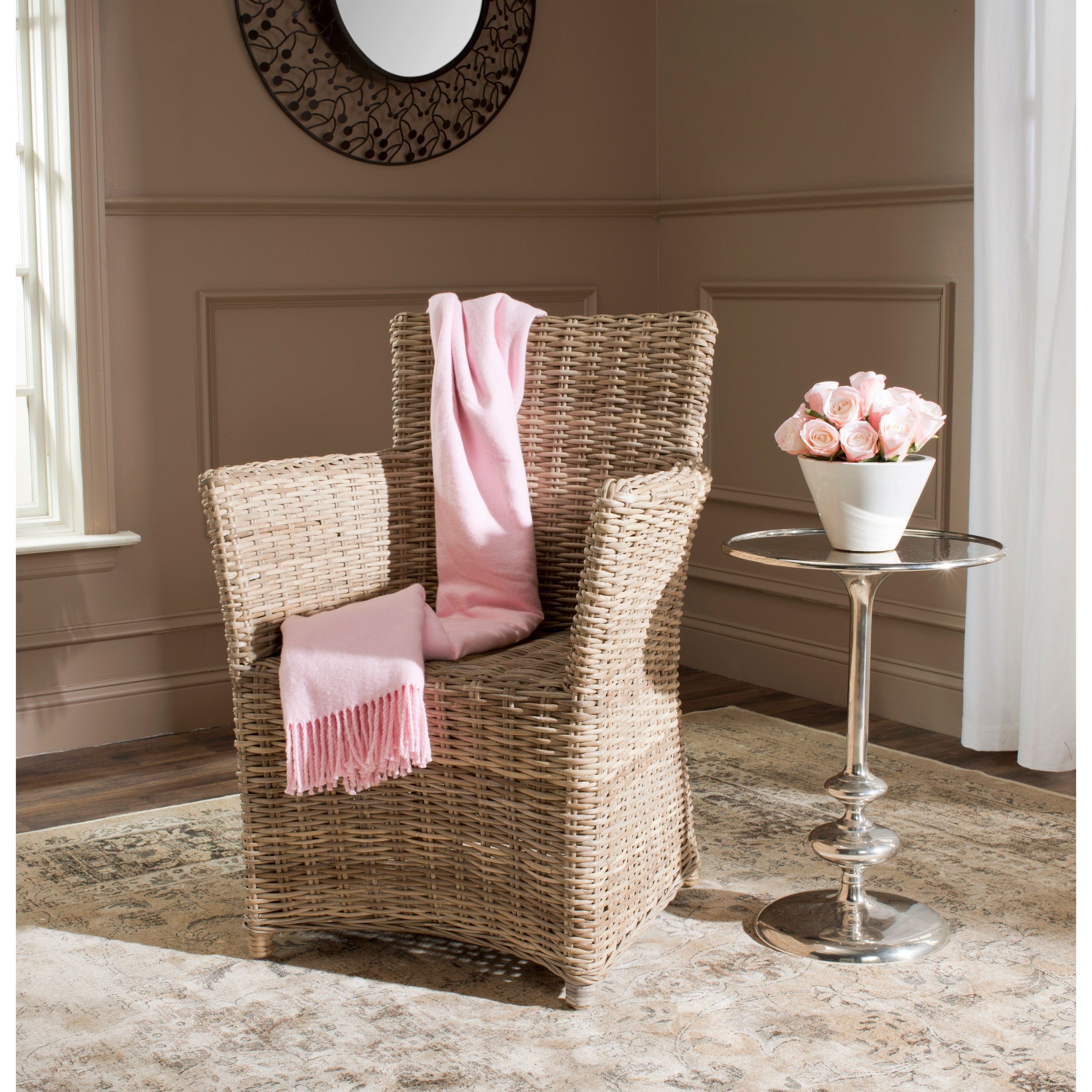 Zane wicker best sale club chair