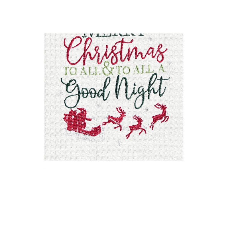 Merry Christmas & Good Nigh Towel