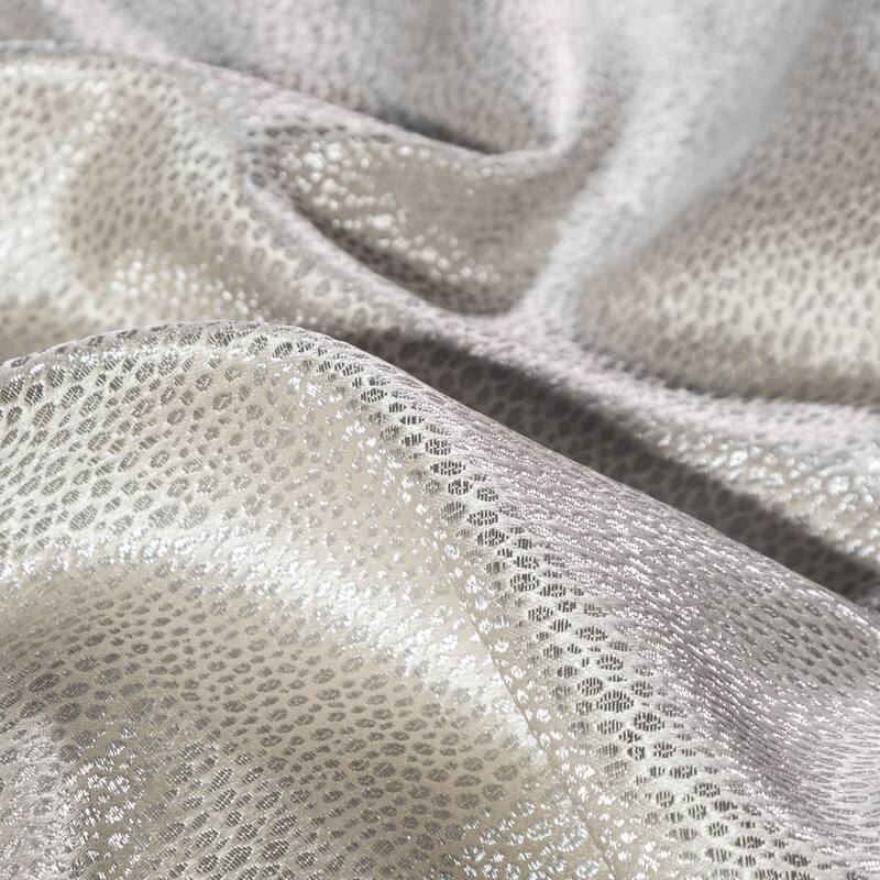 HiEnd Accents Marilyn Modern Bubble Metallic Jacquard Comforter Set, 3PC