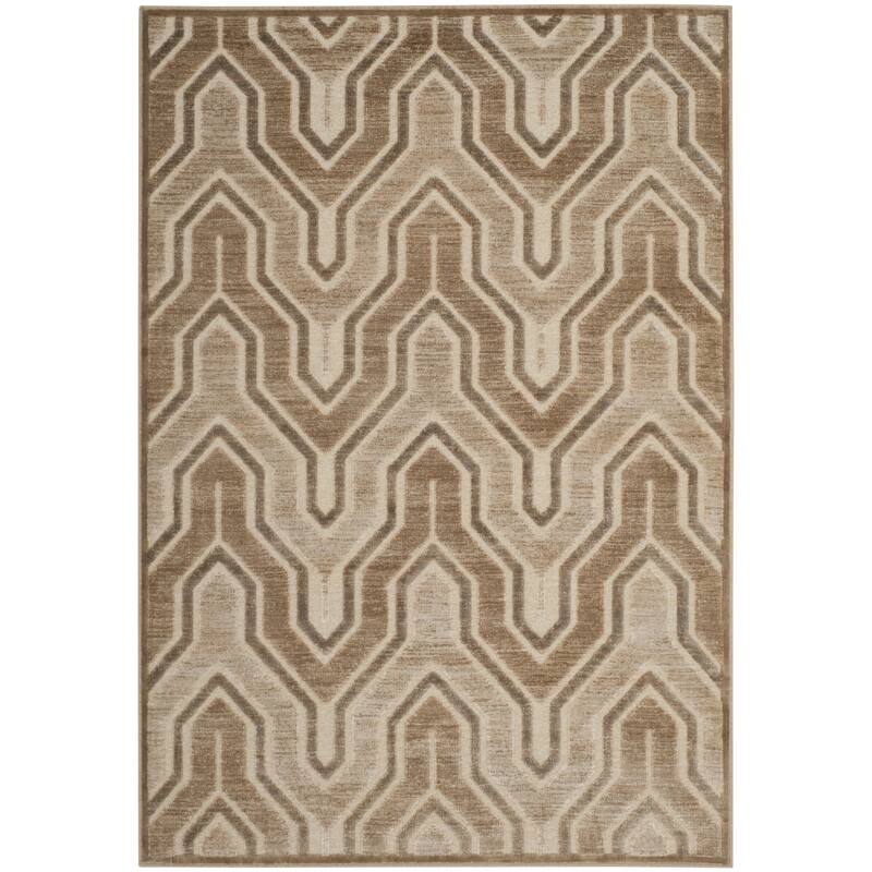 SAFAVIEH Paradise Flavie Modern Viscose Rug - 8' x 11'2" - Caramel/Cream