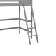 preview thumbnail 29 of 31, Twin Size Wooden Loft Bed with Ladder & Safety Guardrail, Solid Wood Loft Bed Frame for Kids Boys Girls, No Box Spring Needed