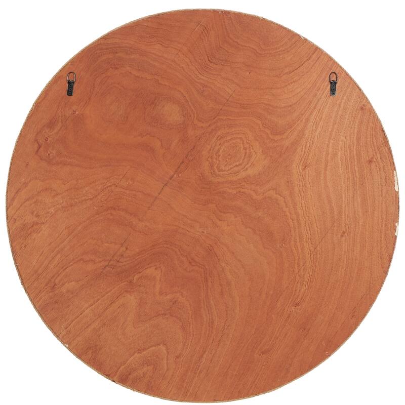 Brown Jute Rope Rope Room Wall Mirror - 40"D