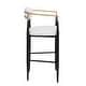 preview thumbnail 52 of 56, Christopher Knight Home Elmore Fabric and Iron 30 Inch Barstools (Set of 2)