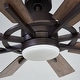 preview thumbnail 15 of 17, 60" Oil-Rubbed Bronze Large Windmill Ceiling Fan with 8 Reversible Blades, DC Motor and Remote Control - 60 Inches