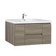 preview thumbnail 16 of 169, CASAINC Floating Bathroom Vanity with Resin Top Basin and Soft Closing Drawers