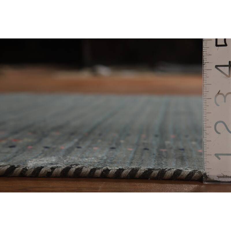 Hand Knotted Oriental 100% Wool Carpet Tribal Tribal Multi-Colored Gabbeh Area Rug - 5' 10'' X 4' 0''