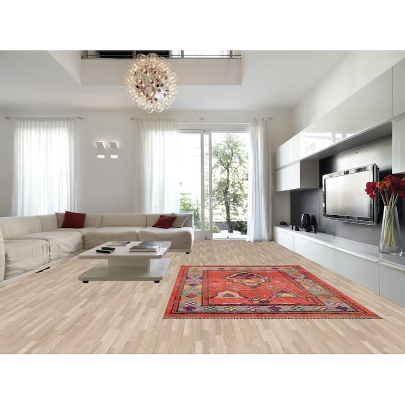 Plush Moroccan Oriental Area Rug Hand-Knotted Wool Carpet - 7'6"x 10'11"