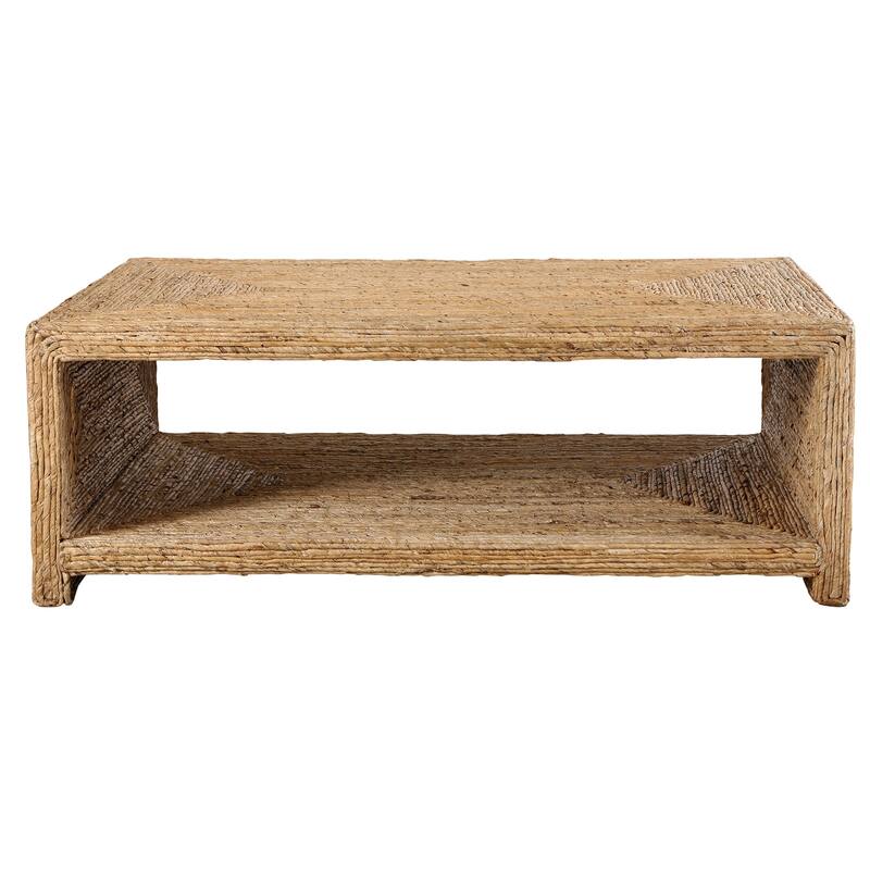 Uttermost Rora Open Coastal Coffee Table - 46"W x 17"H x 25"D - 46"W x 17"H x 25"D