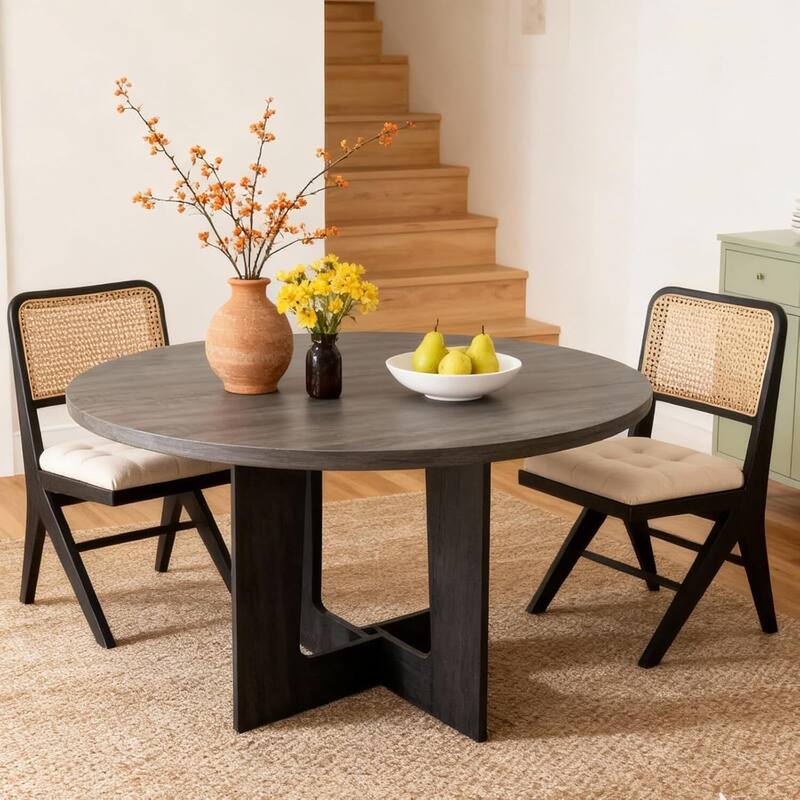 43.3" Kitchen Round Dining Table for Dining Room, Kitchen, Apartment Small Spaces (Only Table)