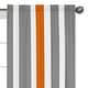 preview thumbnail 3 of 3, Sweet Jojo Designs Stripe Collection Gray and Orange Window Curtain Panels