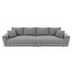 preview thumbnail 9 of 19, 102.4 " Modern Comfy Upholstered Plush Corduroy 4-Seat Sofa with Soft Pillows