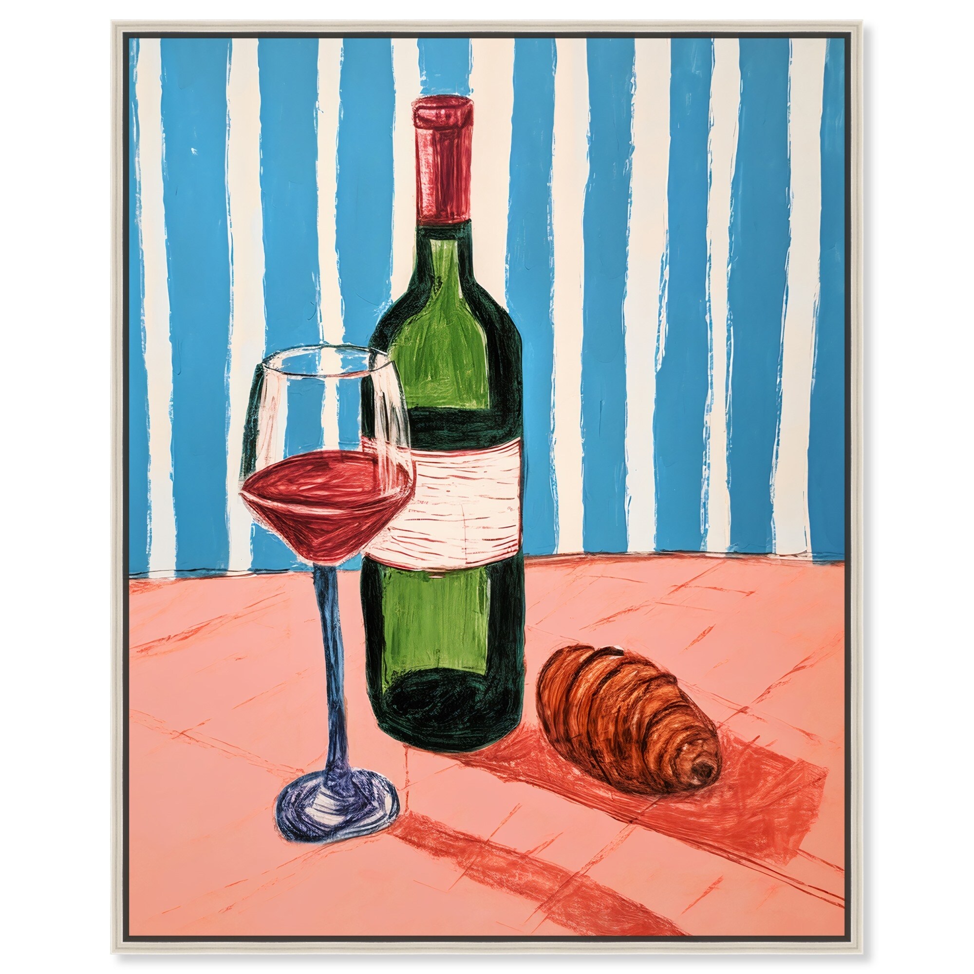 Beach Time Drink Canvas Summer Themed Retro Prints by Art Remedy