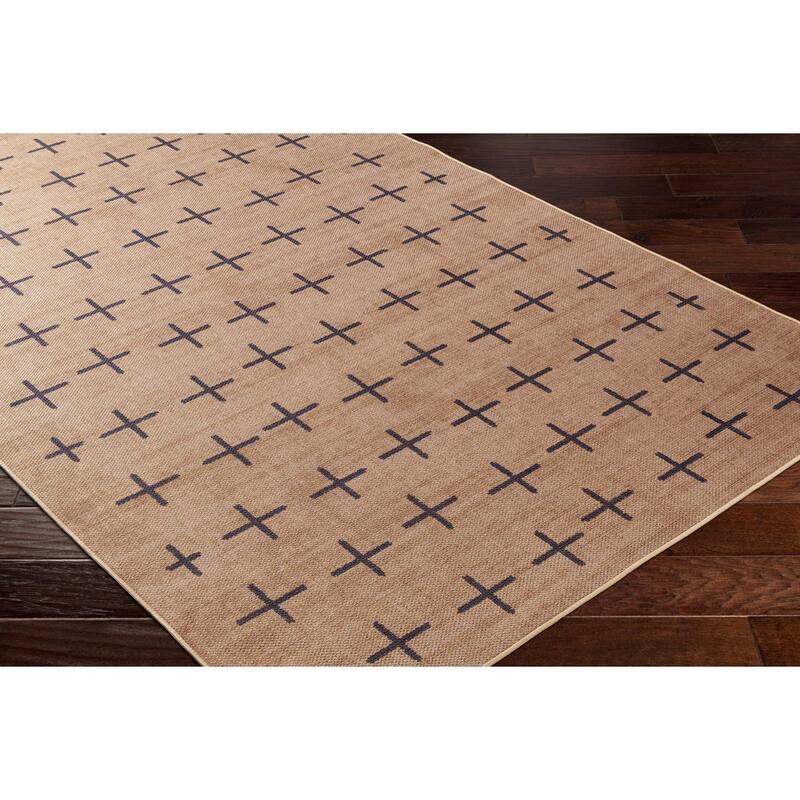 Livabliss Transitional Ez Jute Geometric Washable Area Rug