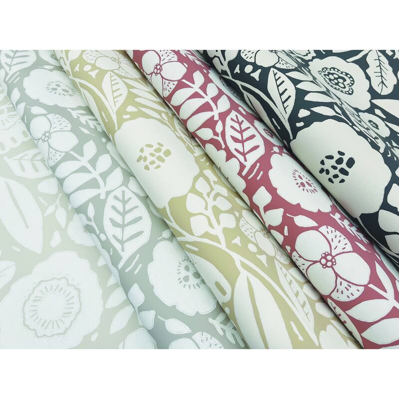 Romainville Camille Blossom 27 In W X 27 Ft L Wallpaper