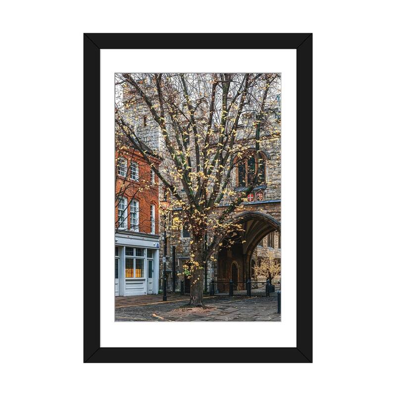 iCanvas "London" by The Urbanteller PFA - Black - 32x24x1