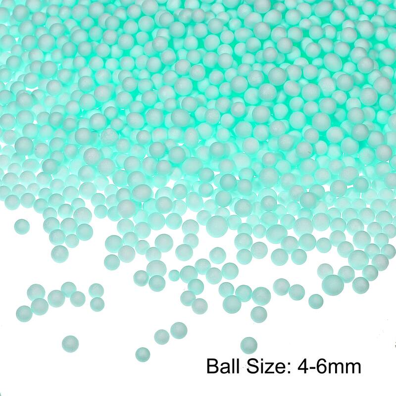 Foam Beads Foam Balls for DIY Craft Decoration, 1 Pack Approx 4000pcs - Green - 4-6mm