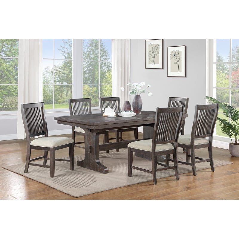 Best Quality Furniture Rustic Dining Sets - Small Table - 7pc Chairs Only