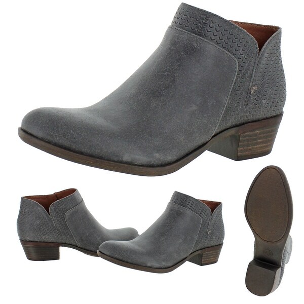 grey lucky booties
