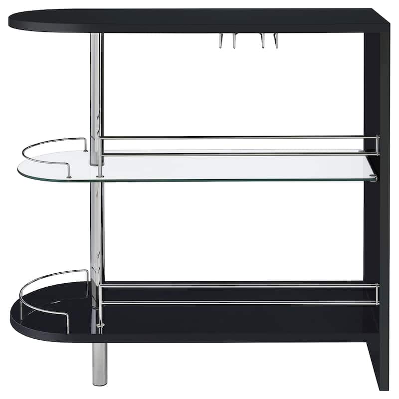 Adolfo Rectangular 2-tier Home Bar Table