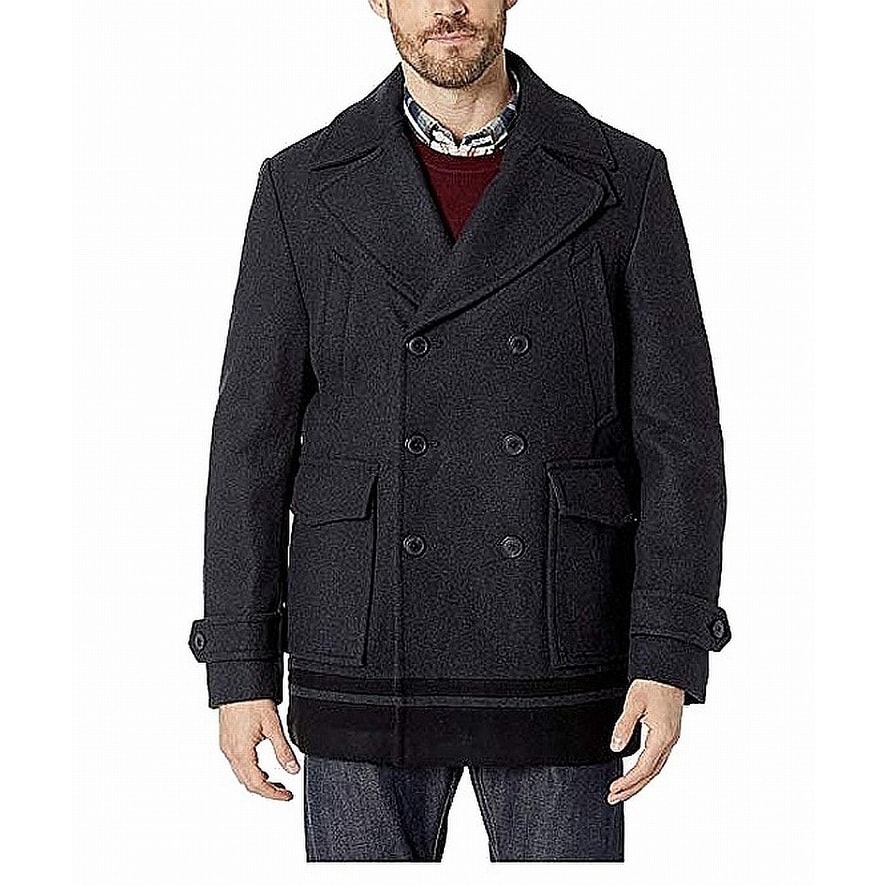 Shop Calvin Klein Mens Peacoat Black 