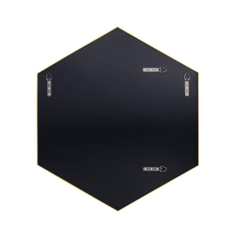 Put A Spell On You 30-in Framed Hexagonal Mirror
