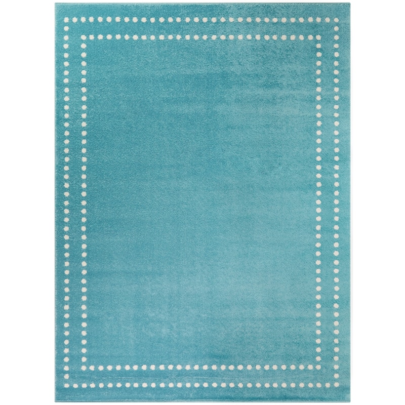 Eckert Dot Border Area Rug