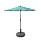 preview thumbnail 9 of 26, 9' Solar Lighted Patio Umbrella with Bronze Base