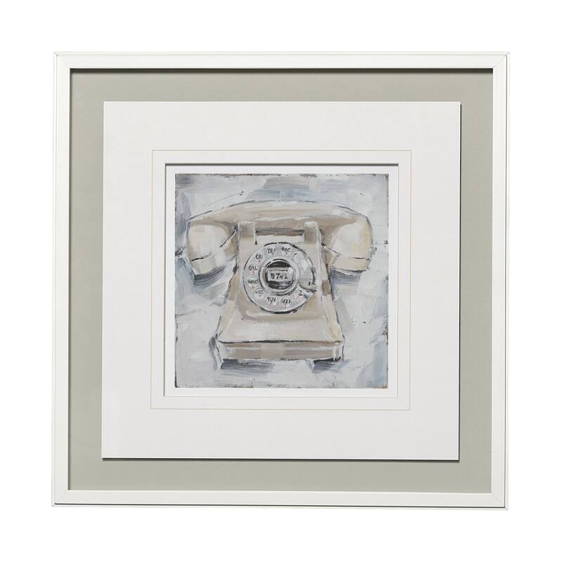 Retro Phone II Framed Art Print