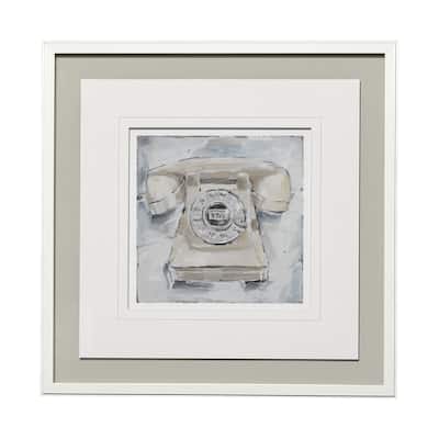 Retro Phone II Framed Art Print