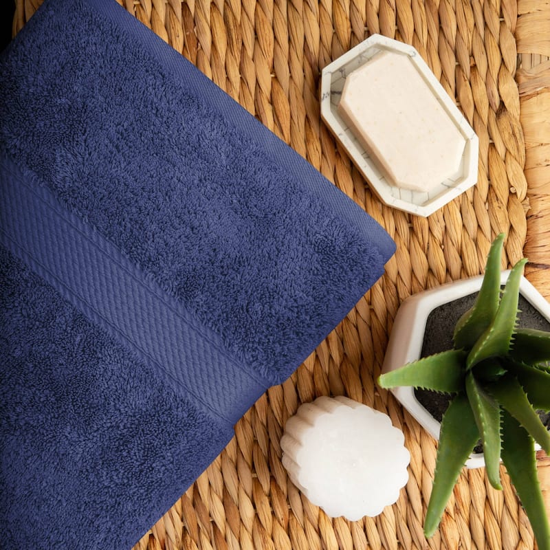 Superior Egyptian Cotton Pile Heavyweight Bath Towel Set of 2