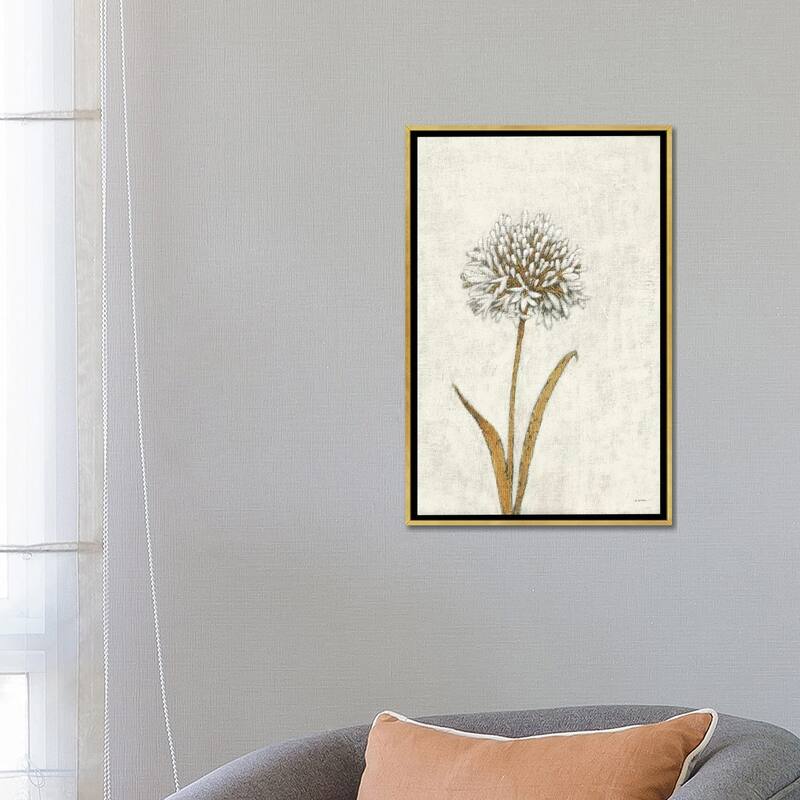 iCanvas "Shimmering Summer I Ivory" by James Wiens Framed Canvas Print