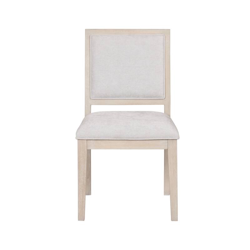 Furniture of America Durem II Modern 5-Piece Solid Wood 86-inch Dining Table Set