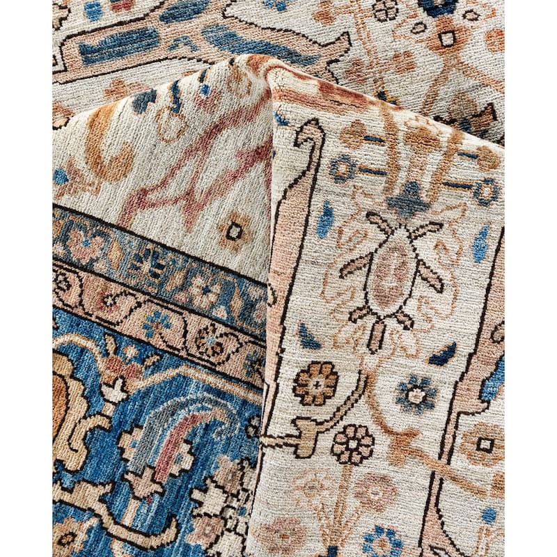 Serapi One-of-a-Kind Hand-Knotted Area Rug - Ivory - 9' 0" x 11' 10"