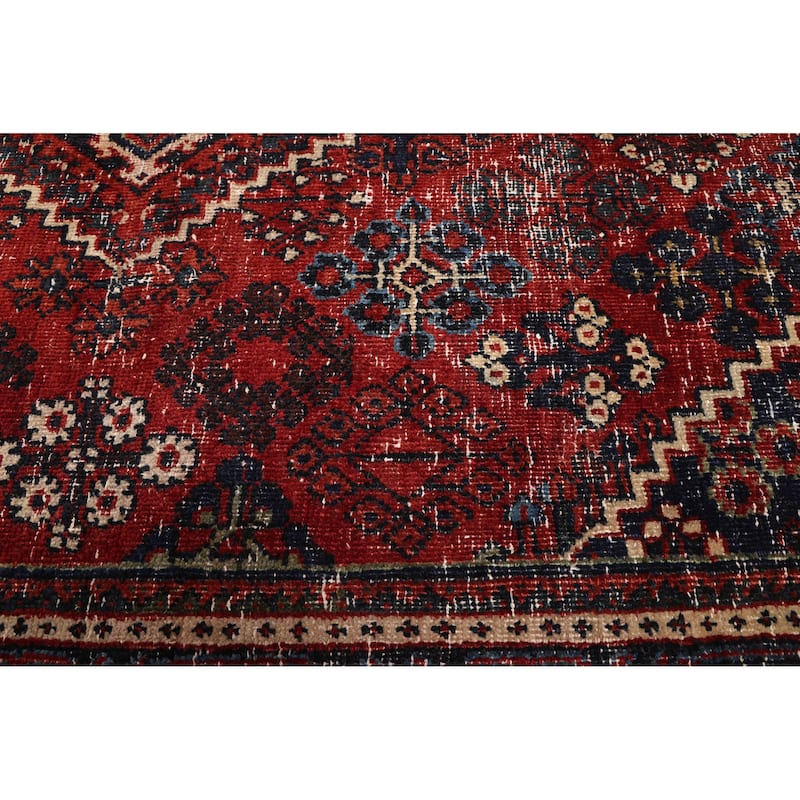 ECARPETGALLERY Hand-knotted Antalya Vintage Red Wool Rug - 4'3 x 6'7